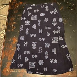 Liz baker navy blue skirt